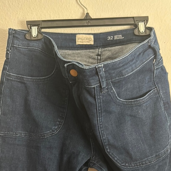 Pilcro Women's Dark Blue Jeans - Picture 2 of 4